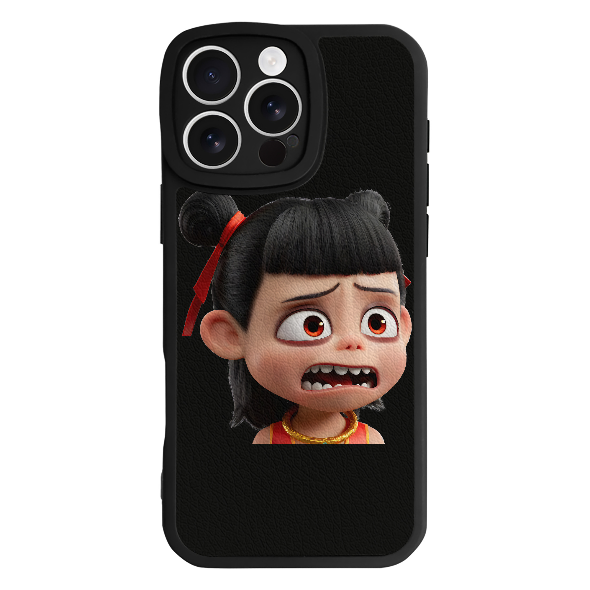 （画像用） Ne Zha 2 ナタ 魔童の大暴れ 【iPhone 16シリーズ対応】シリコンスマホケース（レザー調） 材質：シリコン